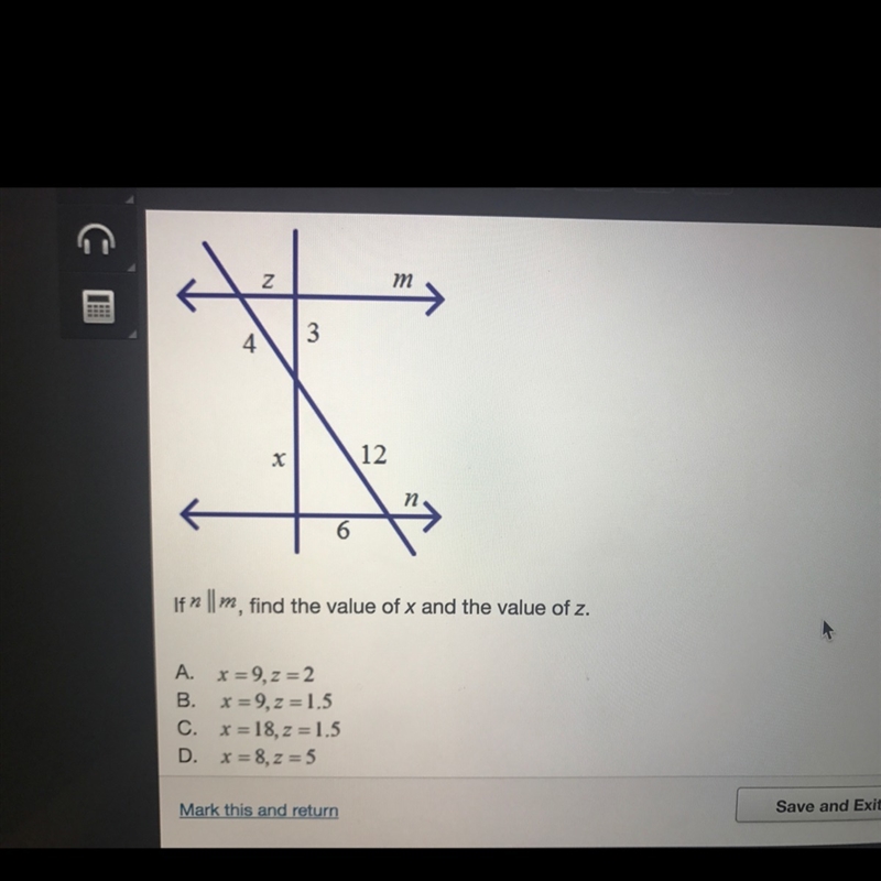 Can you help me to find the value of X and Z??-example-1