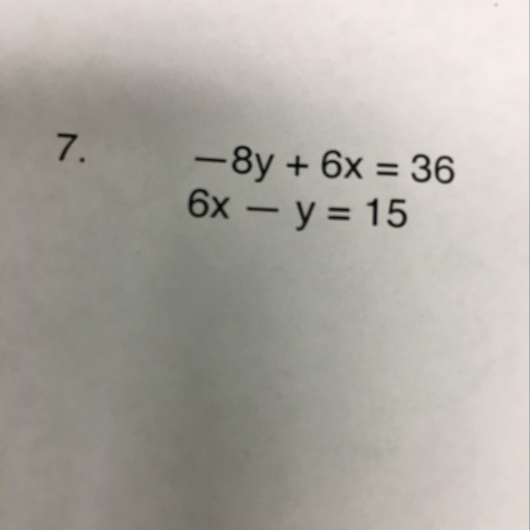 Solve the following linear system using elimination-example-1