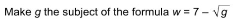 Make g the subject of the formula.-example-1