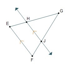 Using the side-splitter theorem, which segment length would complete the proportion-example-1