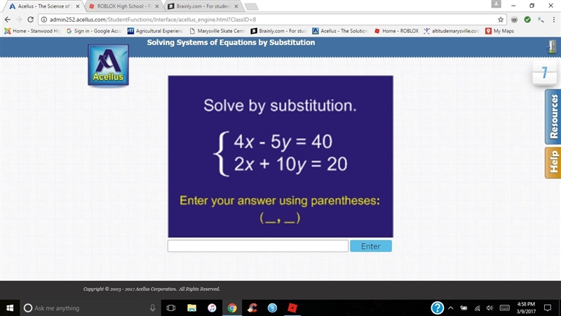 Solve by substitution-example-1