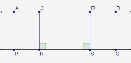 CR and DS are perpendiculars dropped from AB to PQ , and AB is perpendicular to CR-example-1