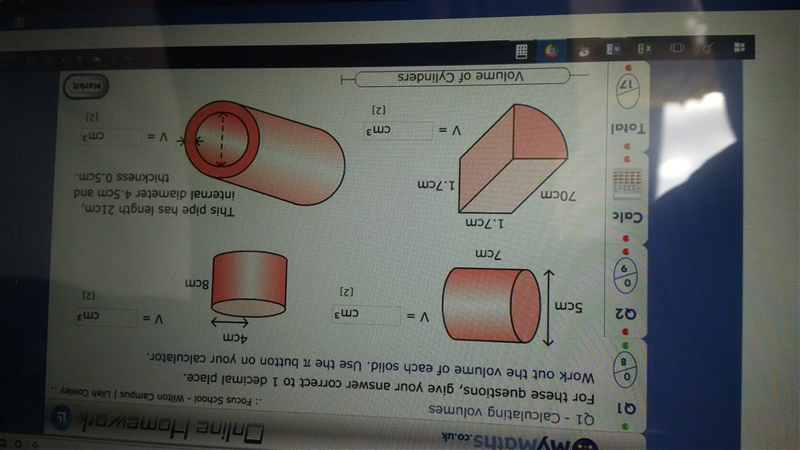 PLS can someone help me? volume of cylinders...-example-1