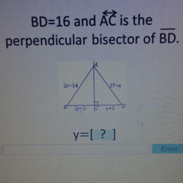 What does y= ? Please help!-example-1