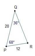 What is the area of triangle PQR? Round to the nearest tenth of a square unit. 70.5 square-example-1