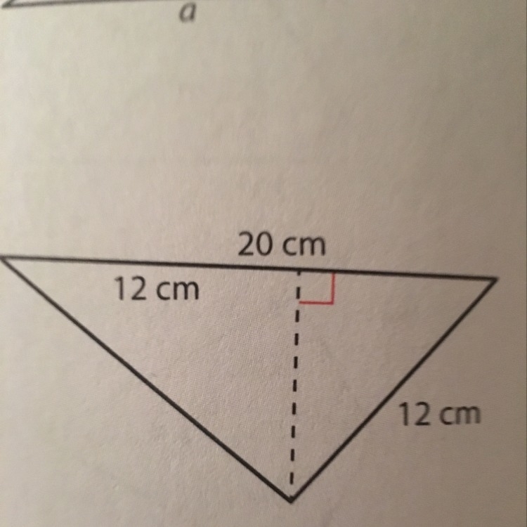 How to find the exact area of this triangle.-example-1