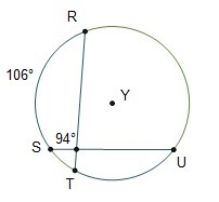 In circle Y, what is m? 82° 100° 106° 118°-example-1