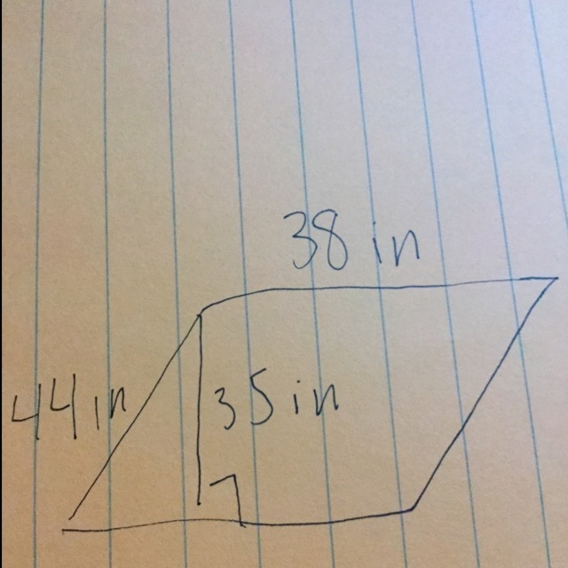 HELP !! Find the area of the parallelogram-example-1