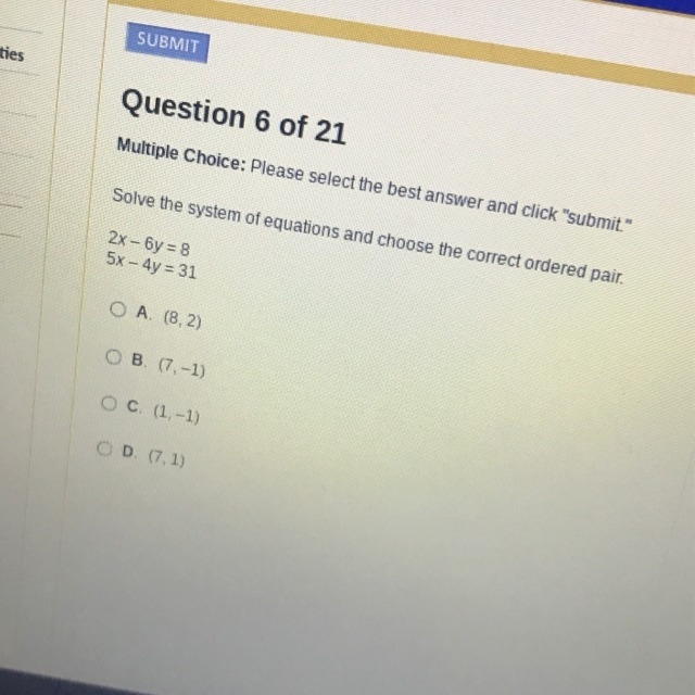 What is the correct ordered pair-example-1