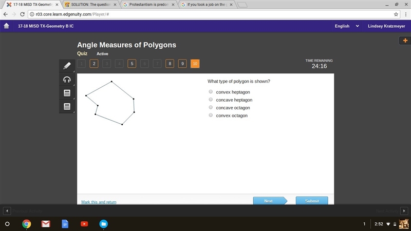 What type of polygon is shown?-example-1