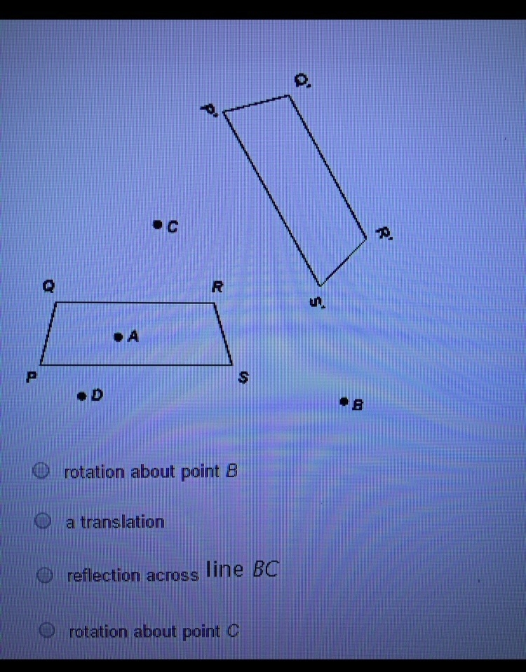 Which is the best description of the translation of trapezoid PQRS?-example-1