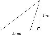 1. Find the area. The figure is not drawn to scale. A. 11.4 cm2 B. 54.4 cm2 C. 27.2 cm-example-1