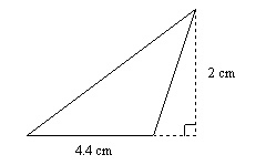 1. Find the area. The figure is not drawn to scale. A. 11.4 cm2 B. 54.4 cm2 C. 27.2 cm-example-2