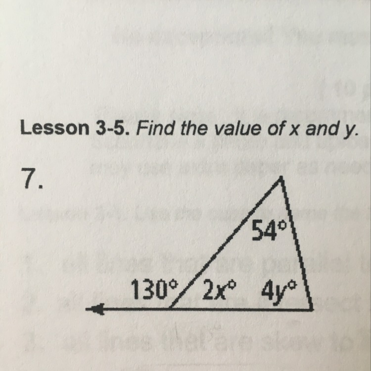 Find the value of x and y-example-1