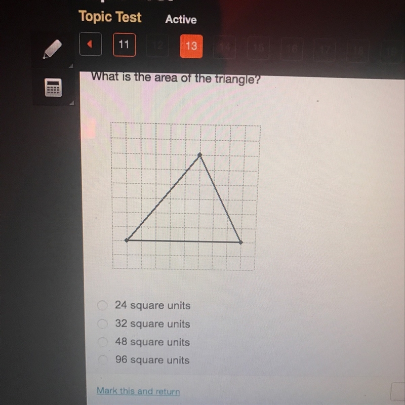 What is the area of the triangle?-example-1