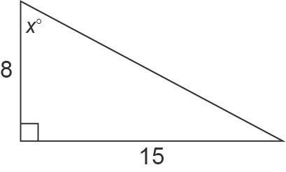 2. Find the value of x in the triangle. Round your answer to the nearest tenth of-example-1