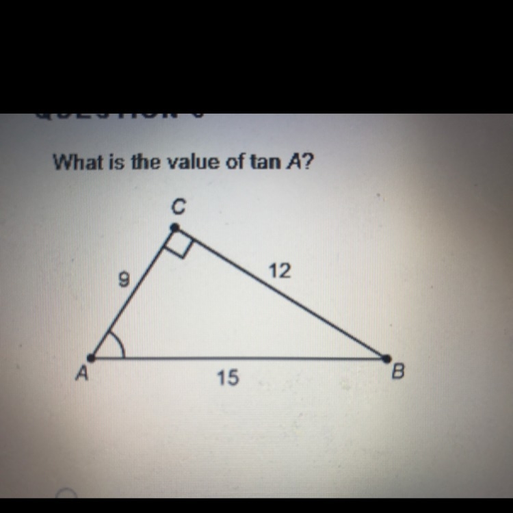 What is the value of tan A? I'm confused-example-1