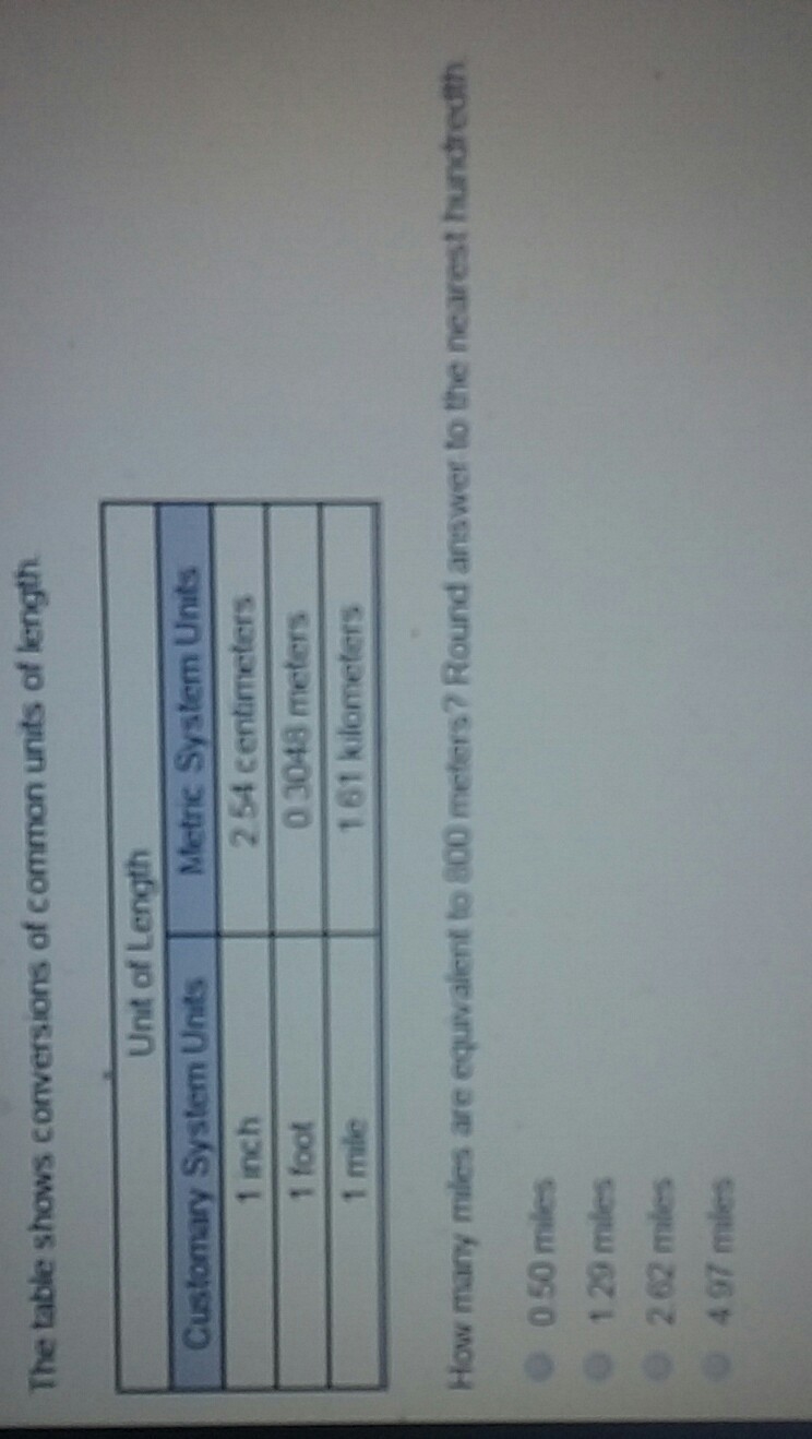 How many miles are equivalent to 800 meters?-example-1