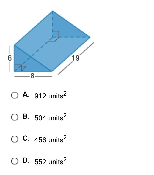 [GEOMETRY] What is the surface area of the right prism-example-1