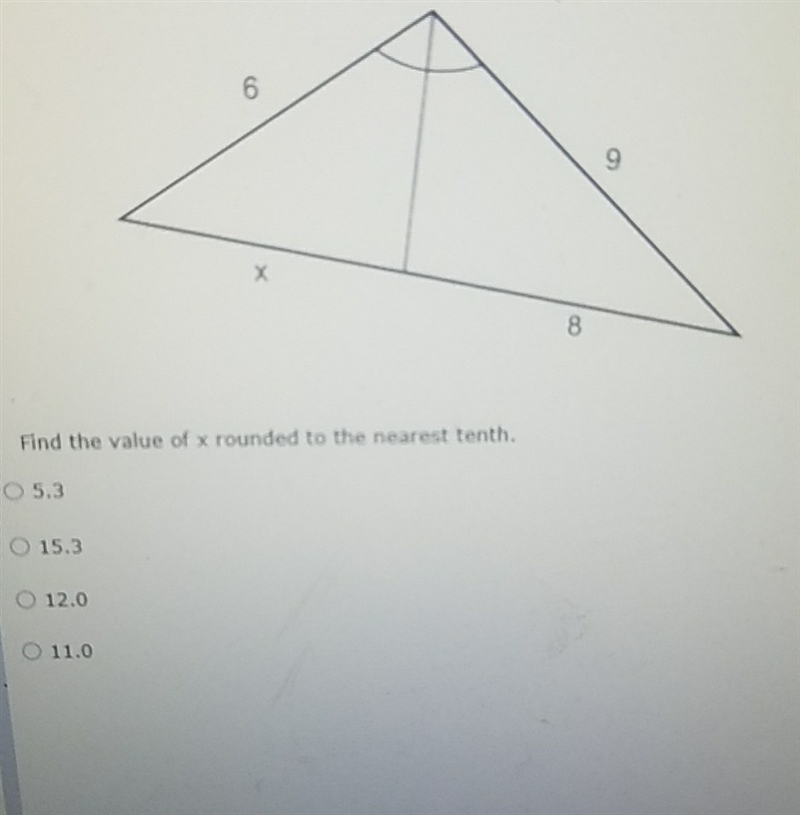 Find the value of x rounded to the nearest tenth-example-1