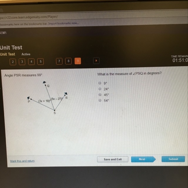 Find the measure of PSQ in degrees-example-1