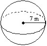 Find the surface area of the sphere. A. 196ππ m2 B. 784ππ m2 C. 392ππ m2 D. 56ππ m-example-1