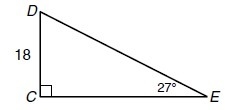 Find the length of DE. Round to the nearest hundredth. (Picture included)-example-1