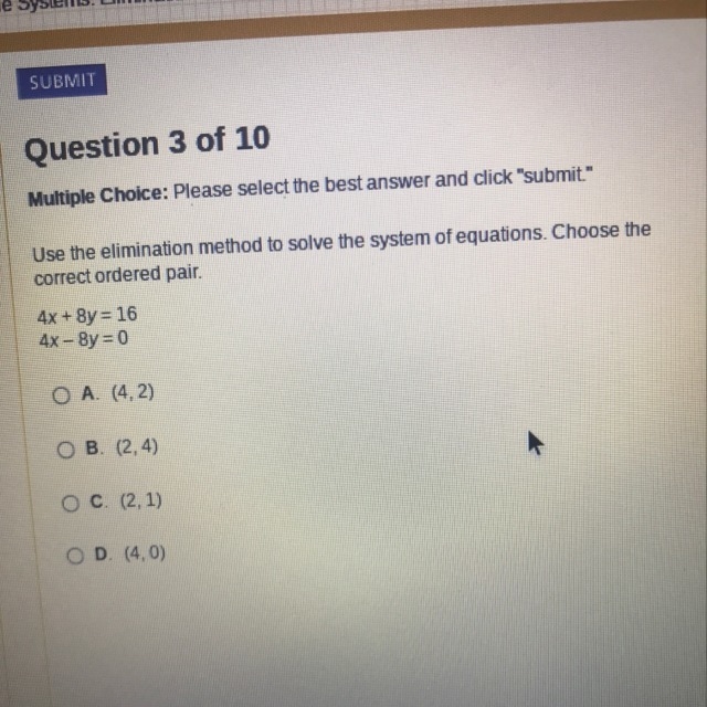 Choose the correct ordered pair-example-1