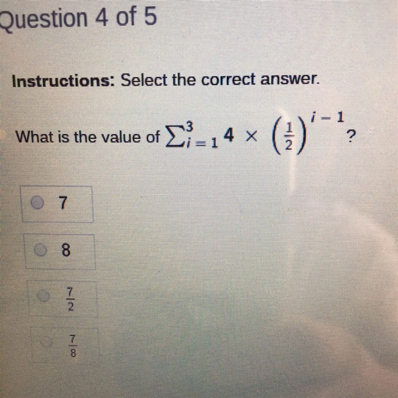 Topic: Finite Geometric Sums what is the value of ..-example-1