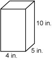 What is the surface area of the rectangular prism? A 110 B 180 C 200 D 220-example-1