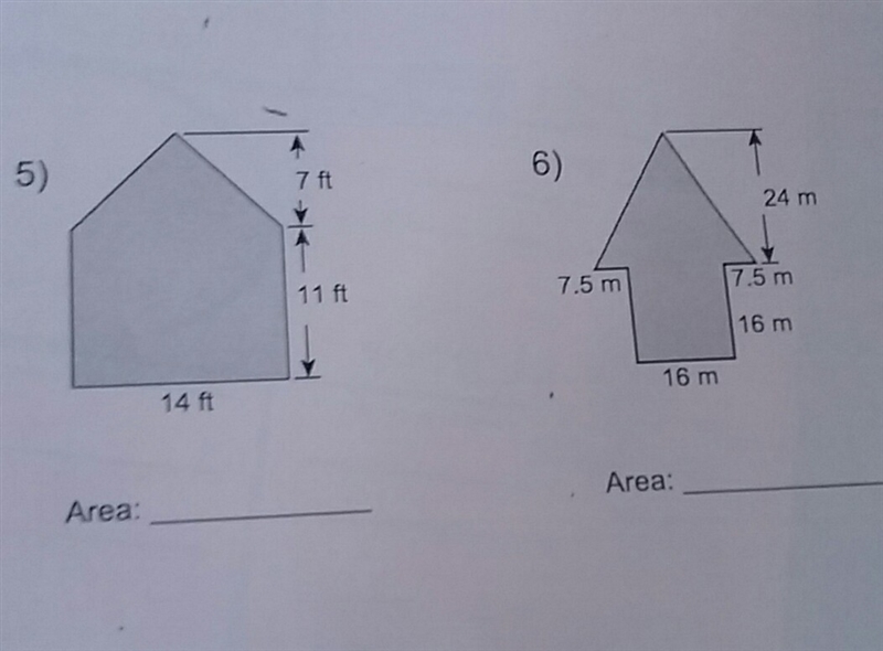 Find the area of each figure round your answer to the nearest whole number if necessary-example-1