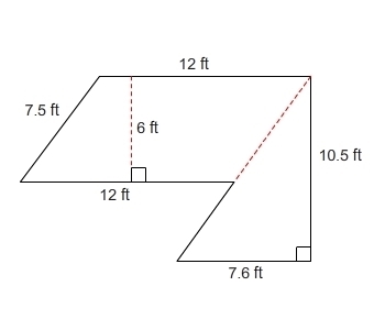 PLZZ Help!! What is the area of the figure made up of a parallelogram and a right-example-1