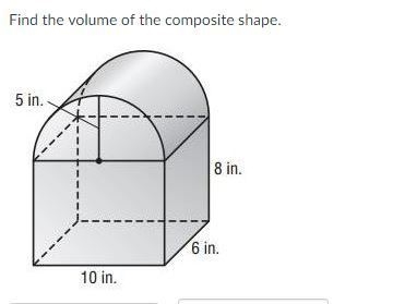 Help Please ! Need help on finding the volume of two different shapes that are combined-example-1