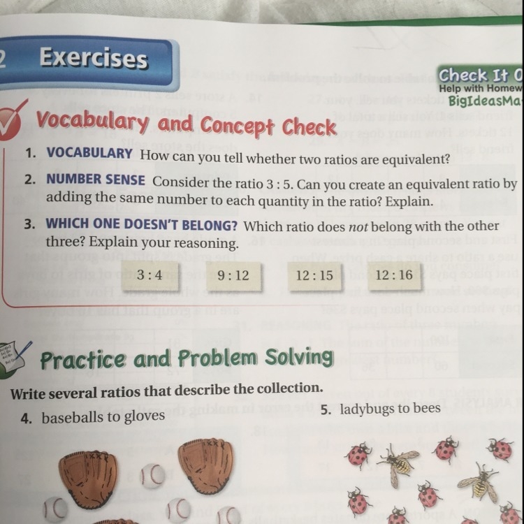 "Which ratio does not belong with the other three?" Explain your reasoning-example-1