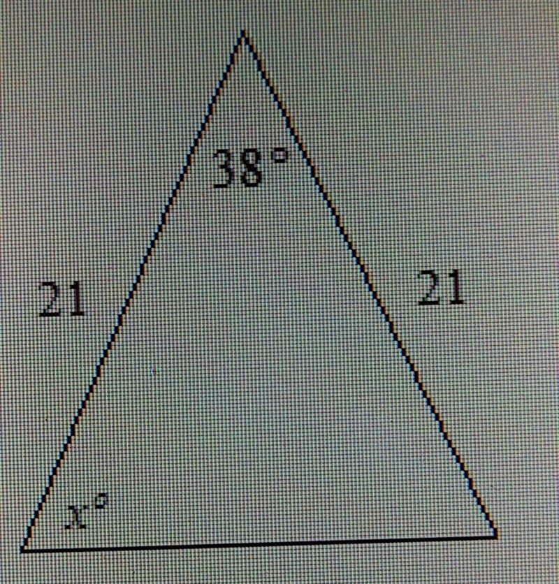 What is the value of x drawing not to scale-example-1