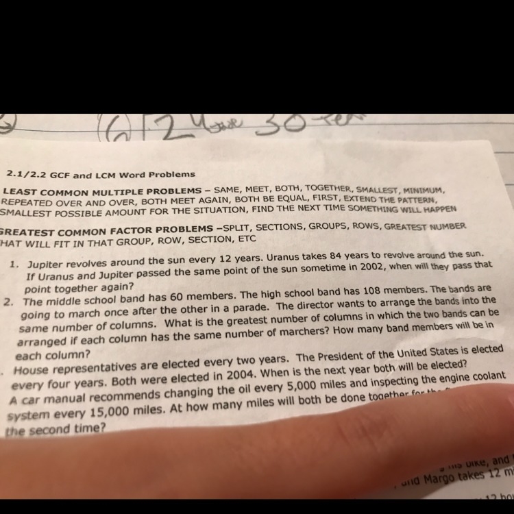 The last picture I sent cut off the questions. Can anyone help w/ 3 and 4? Thank you-example-1