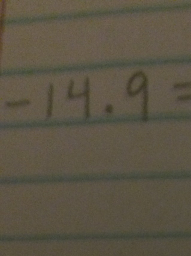 -14.9=x/8 -2.1 Please help me answer-example-1