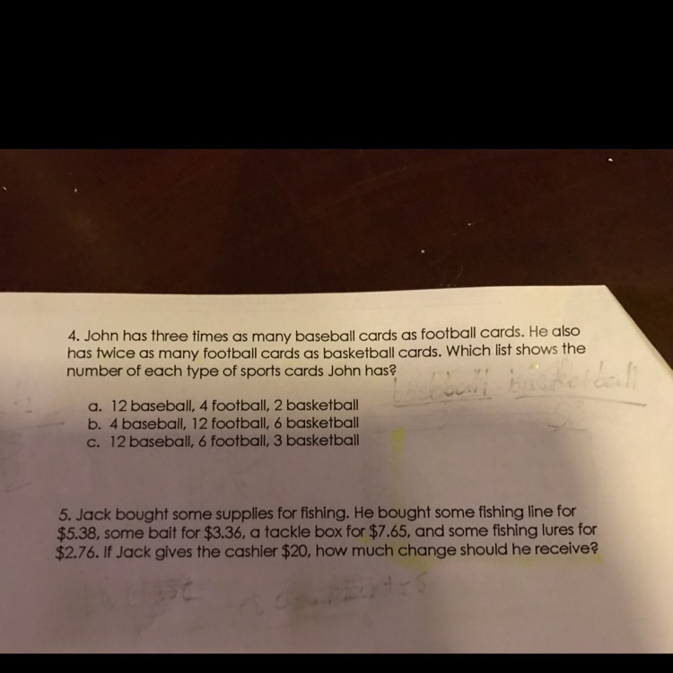 Can someone help me on number 4,5 plz-example-1