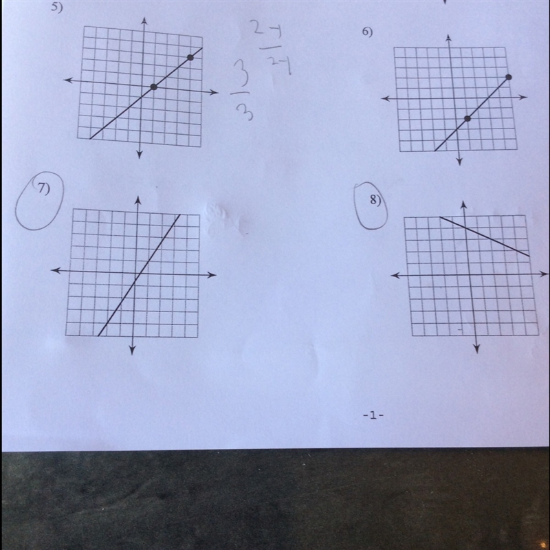 Can you help me with 7 and 8 find the slope of the line-example-1