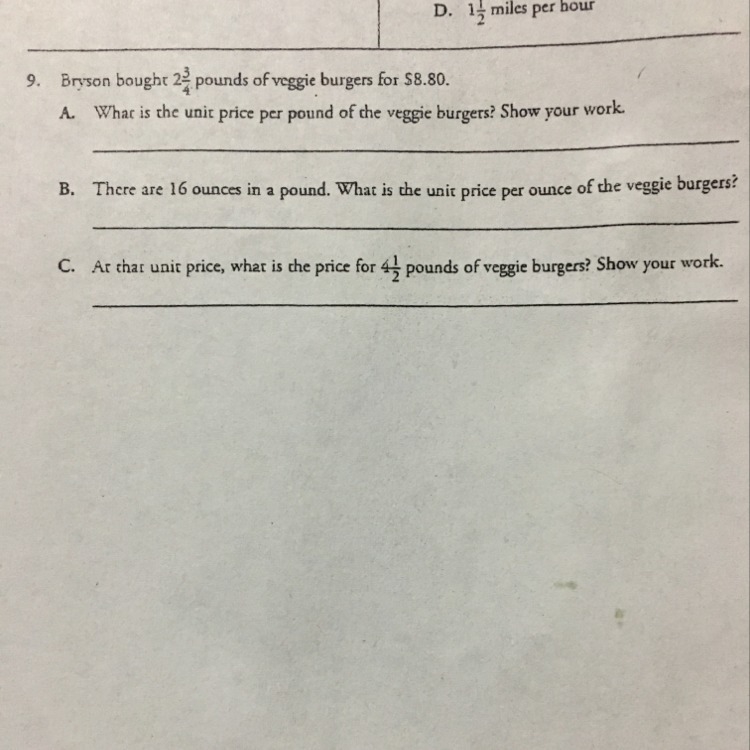 Please HELP ME ASAP ON 9. A, B AND C PLS (SHOW WORK FOR ALL 3)+ LOTS OF POINTS THANKS-example-1