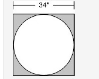 How many square inches of cloth are cut from the square? (π = 3.14) 907.46 in2 986.32 in-example-1