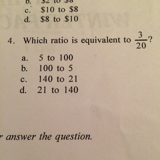 Which ratio is equivalent to 3/20-example-1