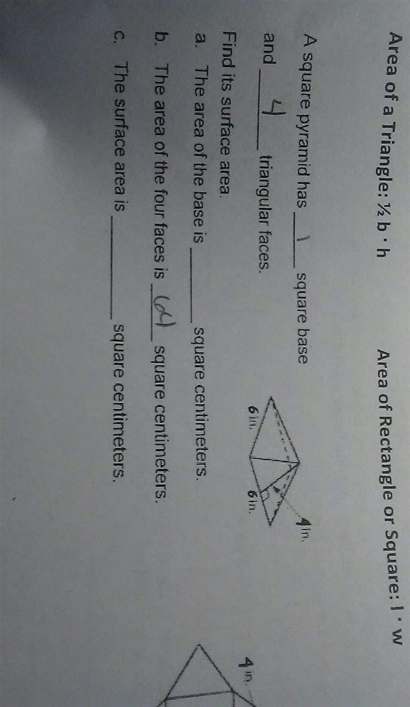 What is the area of four faces is. how many square centimeters-example-1