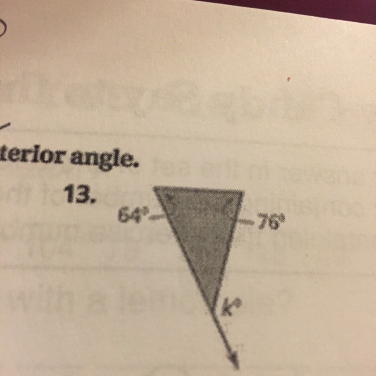 How do you do this? it's an exterior angle.-example-1