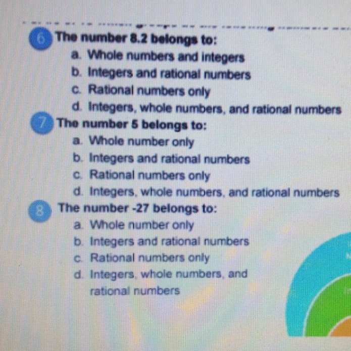 Look at the picture answer all 3 of the questions and if you cannot answer all my-example-1