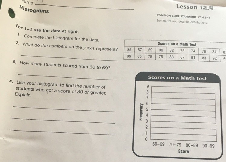 Help me for 1-4 and the data-example-1