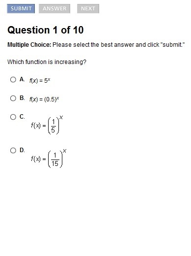 Which function is increasing? HELP-example-1