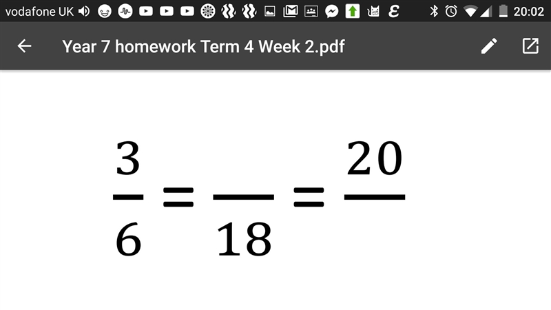 i forgot how to find equivalent fractions. i know that the bottom would be times by-example-1