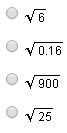 Which of the following is irrational?-example-1