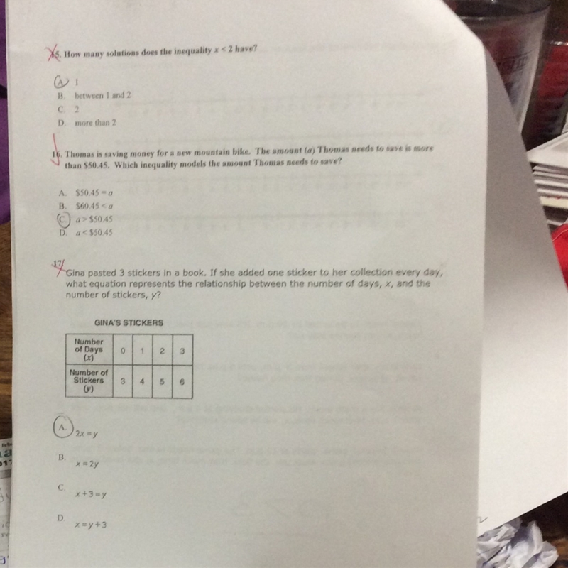 I only need help on 15 and 17 not 16 help-example-1